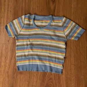 1970's vintage striped shirt